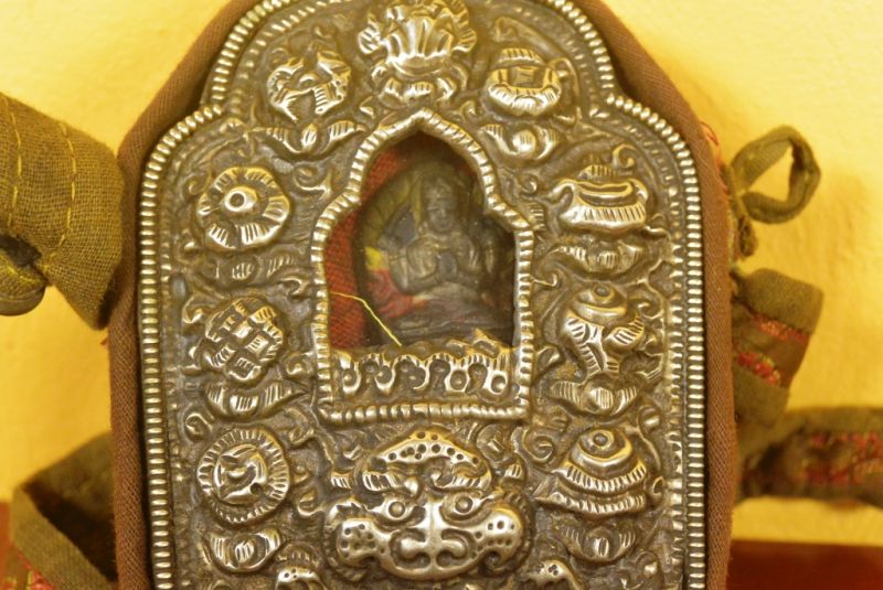 Tibetan Reliquary Portable Altar Shrine Prayer Box