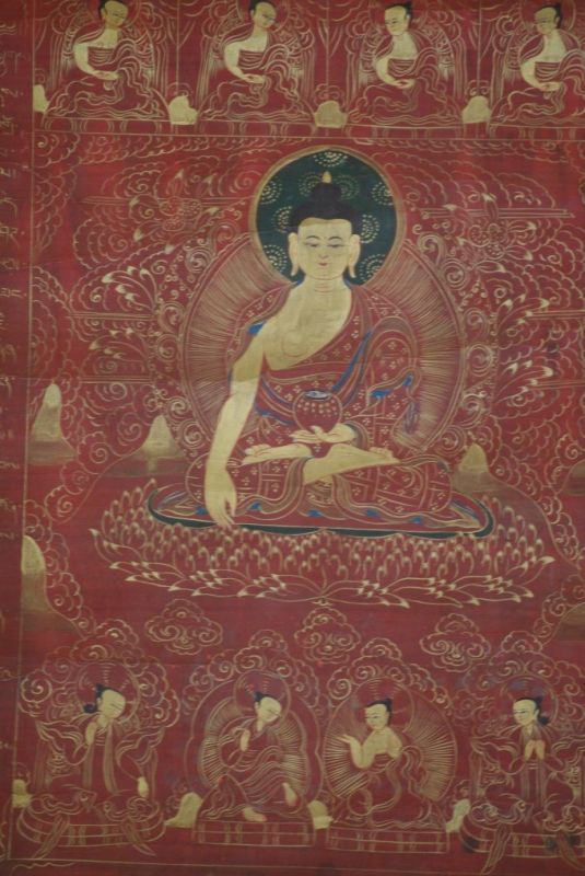 Tibetischen Thangka-Malerei Buddha Shakyamuni 4