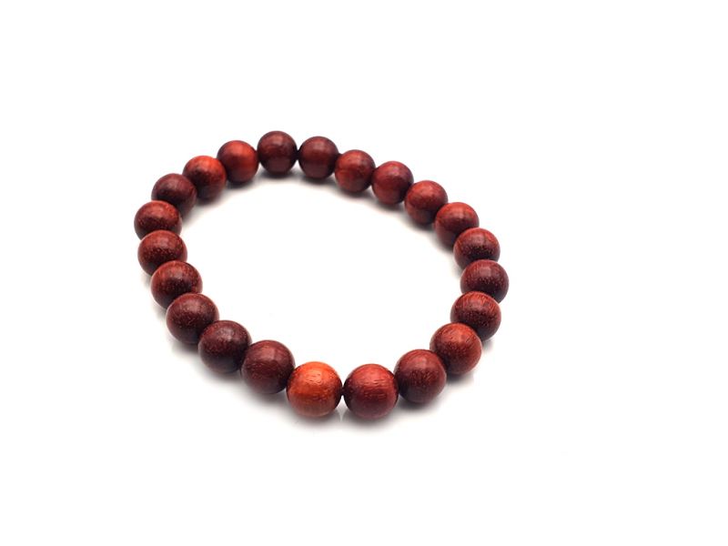 Tibetisches Mala-Armband aus Holz - 8mm - 100% natürlich - Blut Sandelholz 2