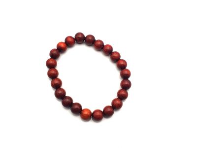 Tibetisches Mala-Armband aus Holz - 8mm - 100% natürlich - Blut Sandelholz