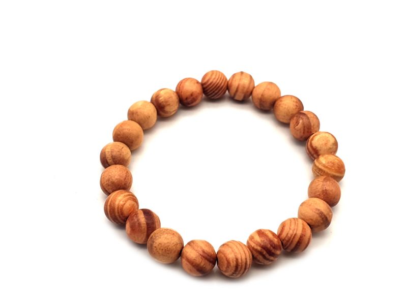 Tibetisches Mala-Armband aus Holz - 8mm - 100% natürlich - Imperial Wood - Raja Kayu 2