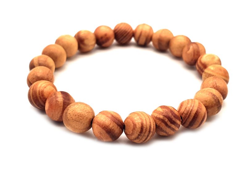 Tibetisches Mala-Armband aus Holz - 8mm - 100% natürlich - Imperial Wood - Raja Kayu 3