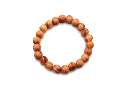 Tibetisches Mala-Armband aus Holz - 8mm - 100% natürlich - Imperial Wood - Raja Kayu