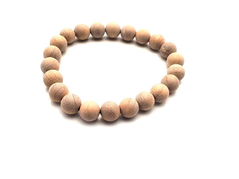 Tibetisches Mala-Armband aus Holz - 8mm - 100% natürlich - Kampferholz 2