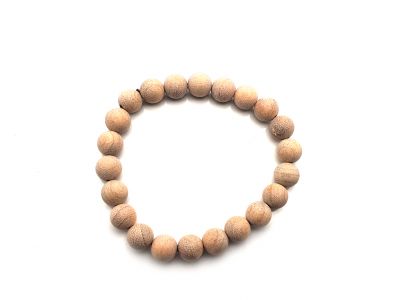 Tibetisches Mala-Armband aus Holz - 8mm - 100% natürlich - Kampferholz