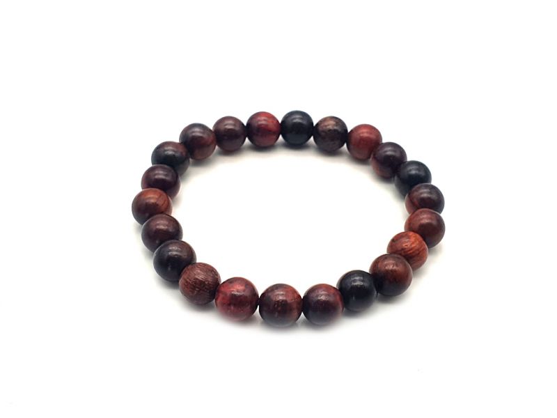 Tibetisches Mala-Armband aus Holz - 8mm - 100% natürlich - Rosenholz 2