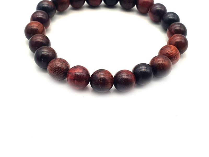 Tibetisches Mala-Armband aus Holz - 8mm - 100% natürlich - Rosenholz 3