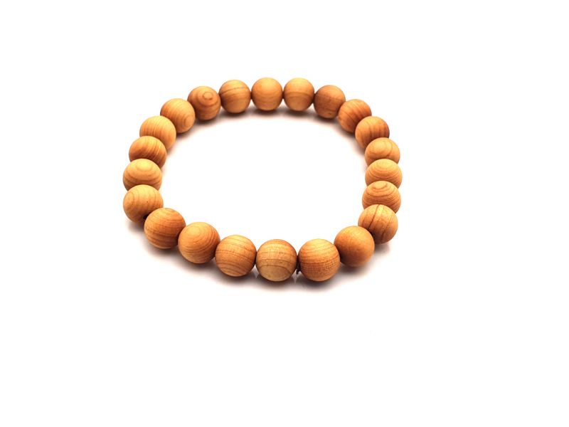 Tibetisches Mala-Armband aus Holz - 8mm - 100% natürlich - Thuja 2