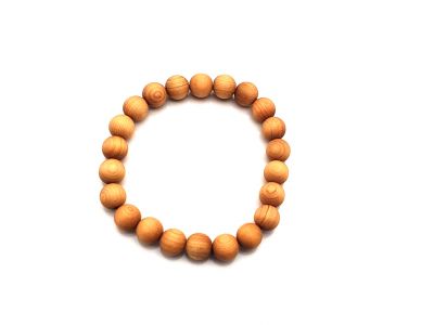 Tibetisches Mala-Armband aus Holz - 8mm - 100% natürlich - Thuja