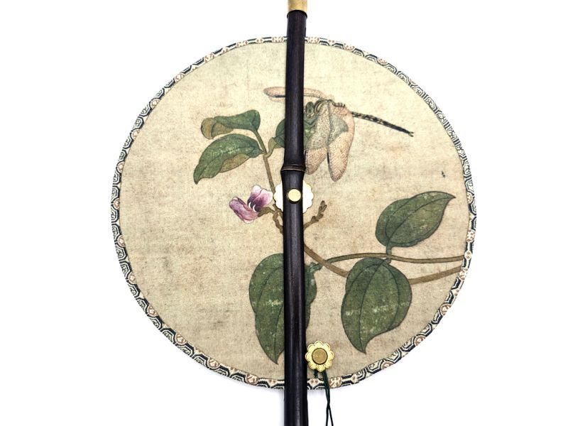 Traditional Chinese Roll-up Fan - The dragonfly 2