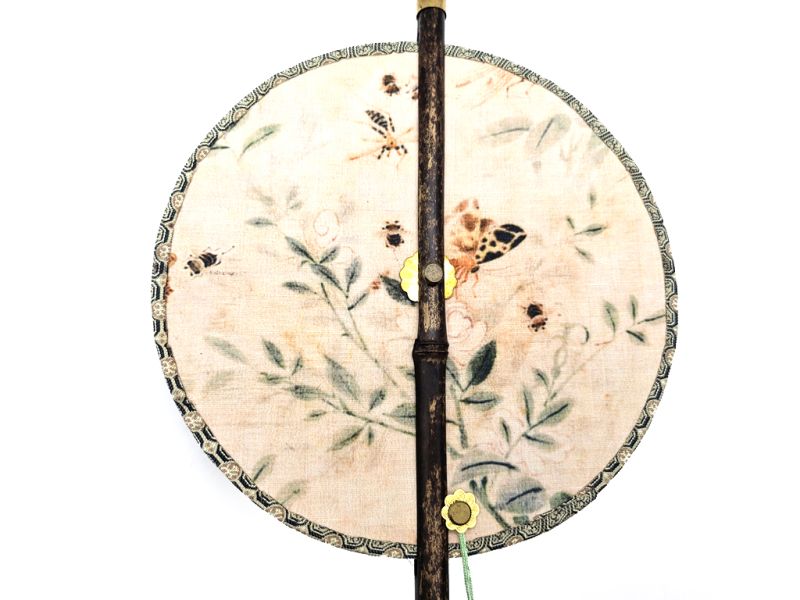 Traditional Chinese Roll-up Fan - The insects 2