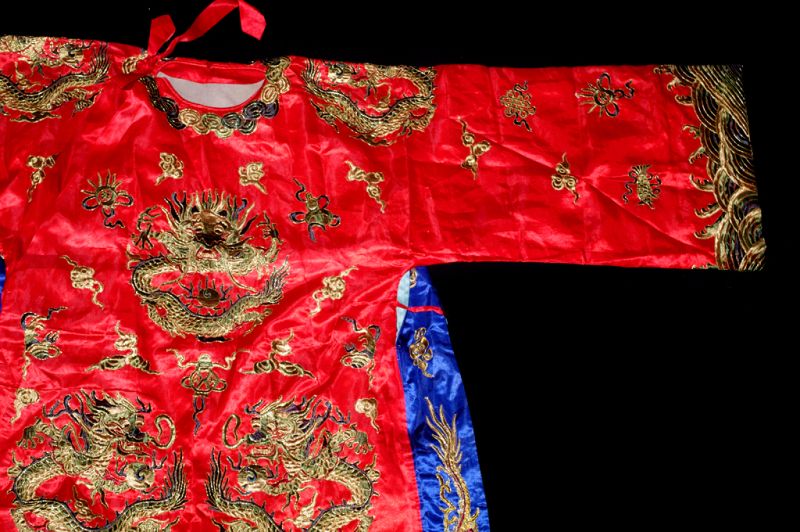 Traditional Chinese Theater Costume (age 10 years) - Red - Exceptional quality 2