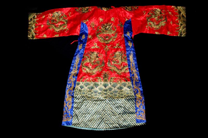 Traditional Chinese Theater Costume (age 10 years) - Red - Exceptional quality 3