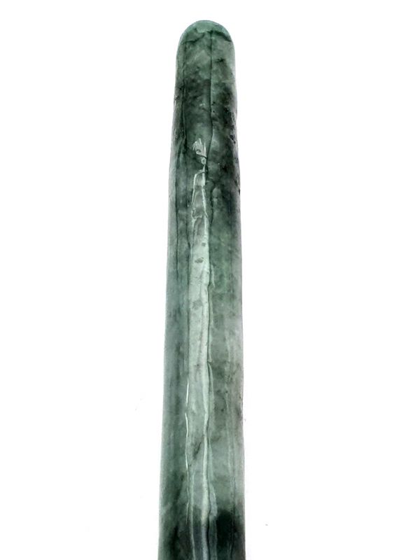 Traditionelle chinesische Medizin - Jade-Akupressurstab - Dunkelgrün / Transparent 2