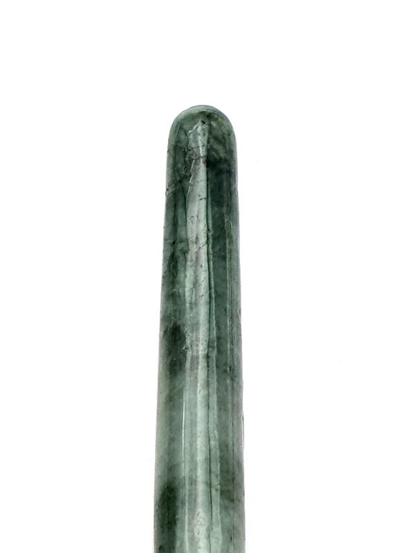 Traditionelle chinesische Medizin - Jade-Akupressurstab - Imperial Green - Durchscheinend 2