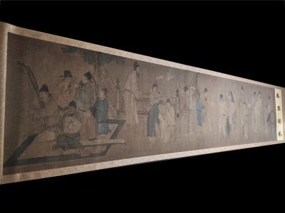 Très Grande Scène chinoise Peinture  Le banquet du Printemps - Dynastie Song
