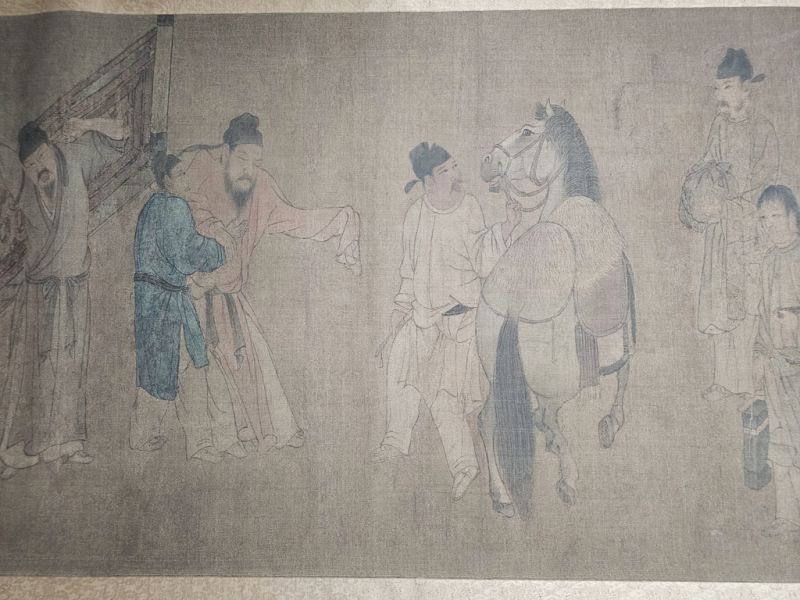 Very Large Chinese Kakemono Painting The Spring Banquet - Song Dynasty 4