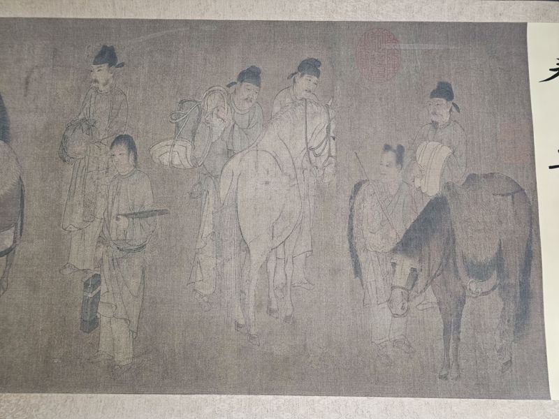 Very Large Chinese Kakemono Painting The Spring Banquet - Song Dynasty 5