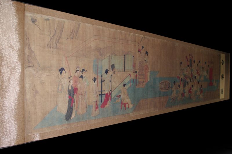 Very Large Chinese Kakemono Painting United by music - Zhou Wenju 1