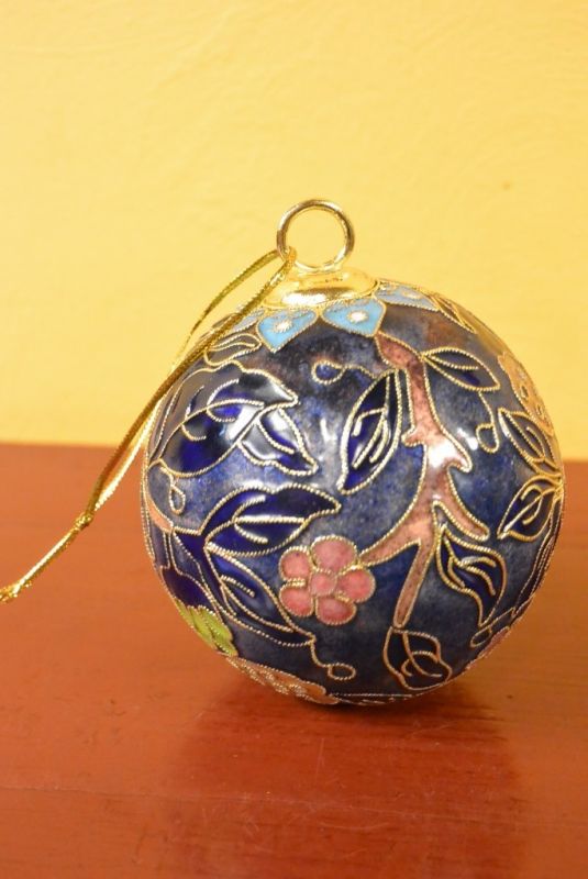 Weihnachtskugel Cloisonné Früchte 5