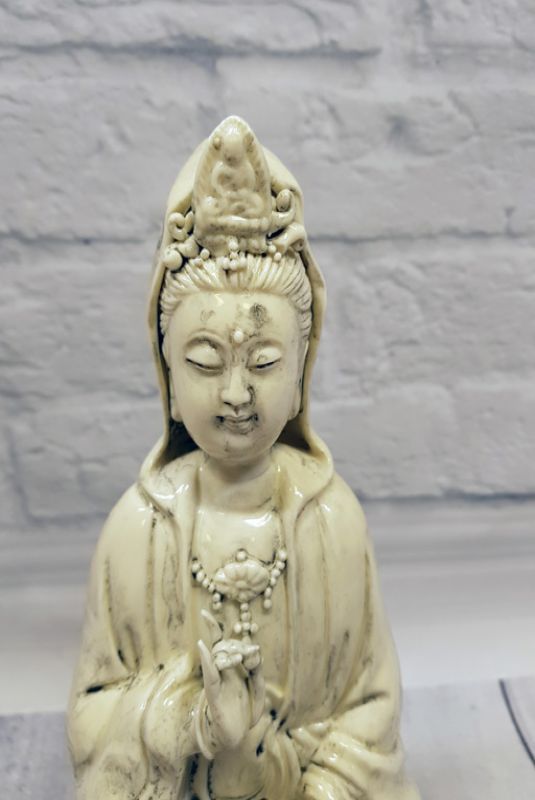 Weiße chinesische Statue - Porzellan Dehua - GuanYin 2