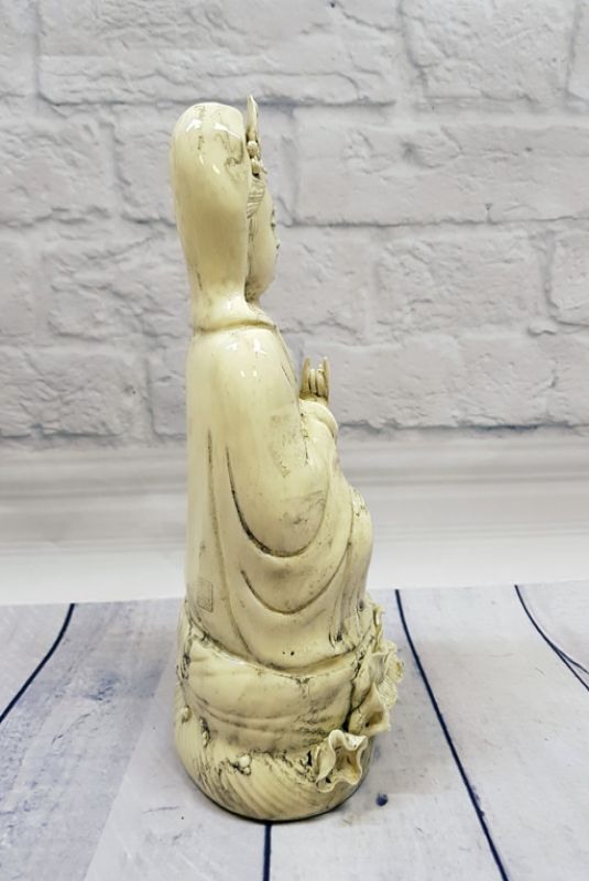 Weiße chinesische Statue - Porzellan Dehua - GuanYin 4