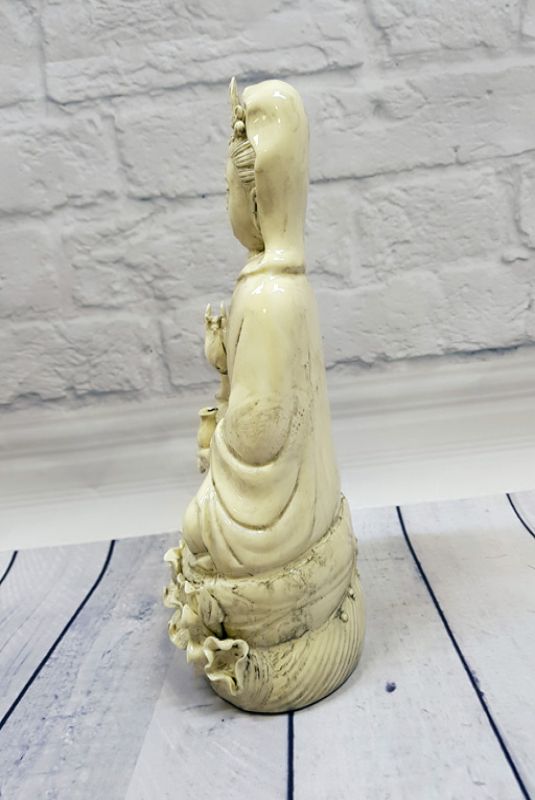 Weiße chinesische Statue - Porzellan Dehua - GuanYin 5